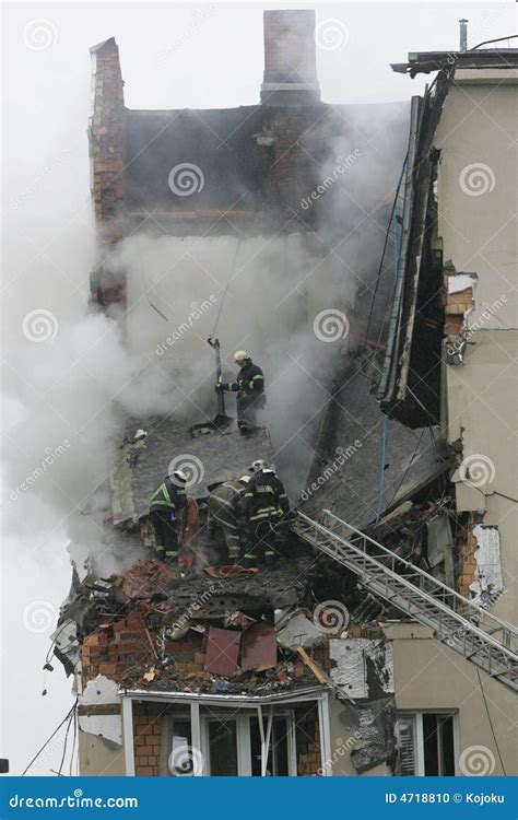 Gas explosion stock photo. Image of ruin, accident, destruction - 4718810