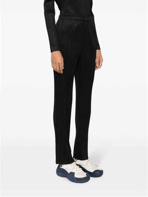 Pleats Please Issey Miyake Monthly Colors January Trousers Black