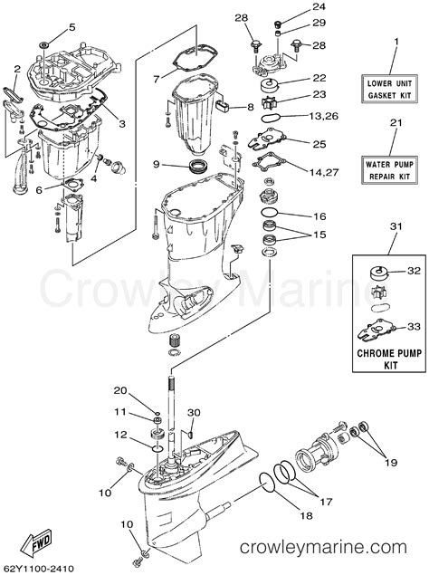 Repair Kit F Tlra Outboard Hp F Tlra Crowley Marine