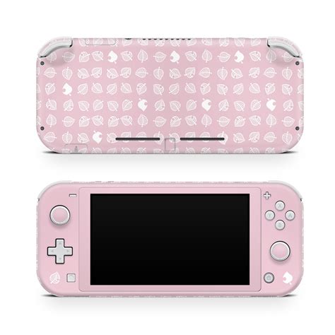 Pink Nintendo Switch Lite Skin Leaf Pastel Pink Skin Full - Etsy