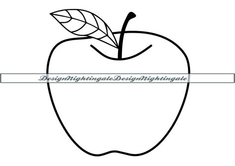 apple outline silhouette