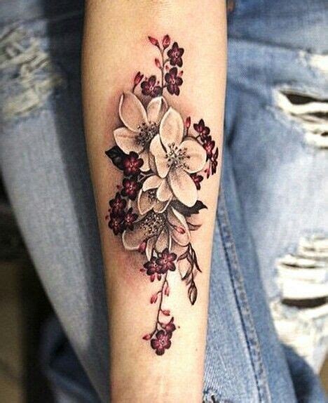 Top Des Tatouages Fleur De Cerisier Tatouage Fleur Avant Bras