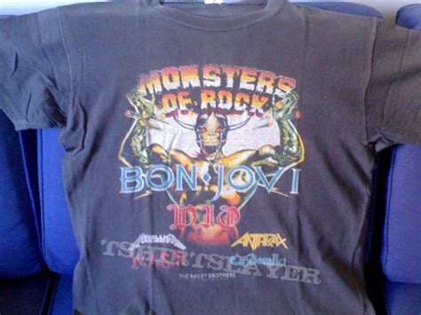 Antonio's Bon Jovi, Dio, Metallica, Monsters Of Rock Festival 1987 - Castle Donington TShirt or ...