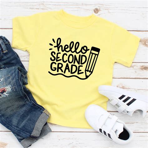 Hello Second Grade Shirt Back To School Shirt First Day Of School