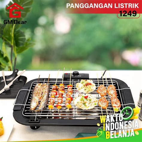 Jual Hot Pot Grill Panggangan Hot Pot BBQ GM Bear Alat Pemanggang Listrik Barbeque 1249