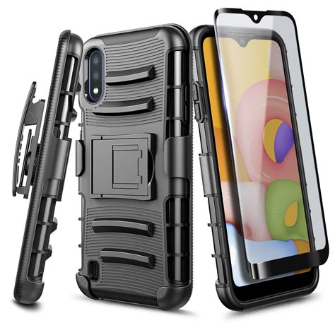 Samsung Galaxy A Case With Tempered Glass Screen Protector Full