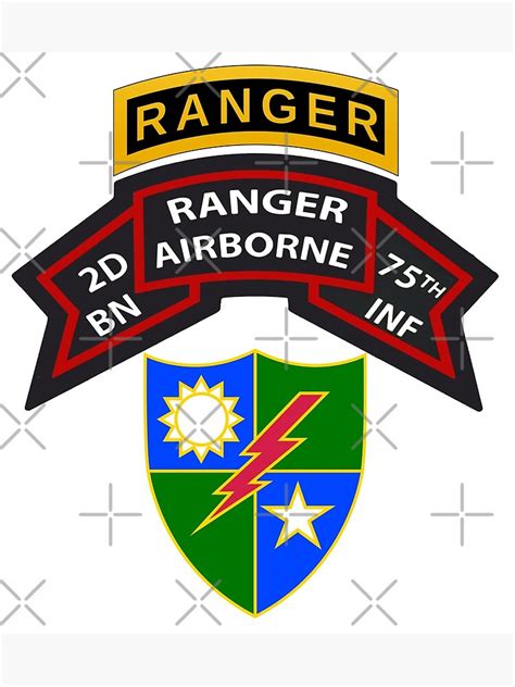 2nd Bn 75th Rangers Airborne Framed Art Print For Sale By Buckwhite