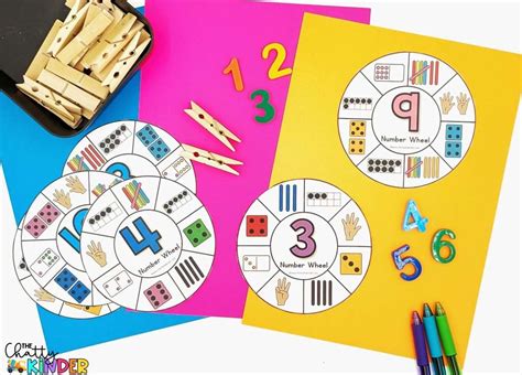 Number Sense Activities for Kindergarten - Numbers 1 to 20 Clip ...