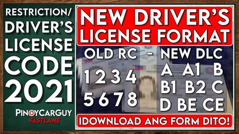 Lto Restriction Code 1 2 3 Meaning