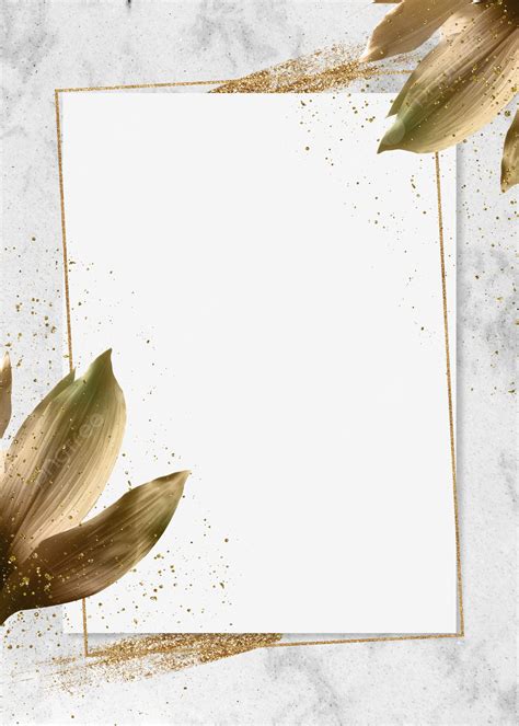 Quality Leaves Gold Foil Brush Plant Marble Background Wallpaper Image ...