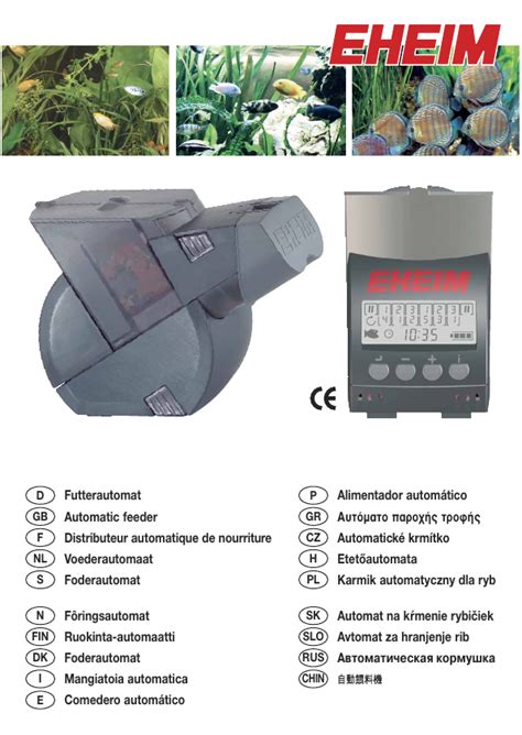 User Manual Eheim TWINfeeder 3582 English 62 Pages