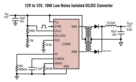 Lt Typical Application Reference Design Dc To Dc Single Output