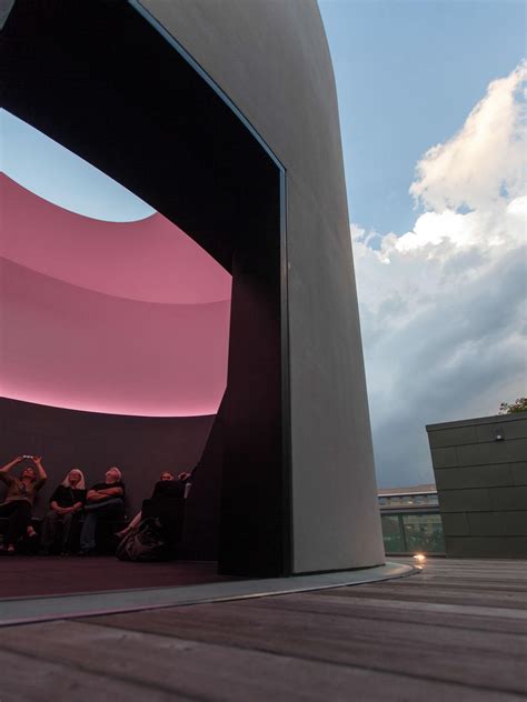 James Turrells Skyspace The Color Inside Is A Permanent Installation