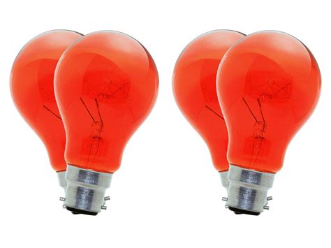 EVEREADY 40W 60W Red Fireglow GLS Light Bulbs Bayonet BC B22 Flame