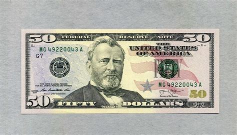 Printable Fifty Dollar Bill Image Actual Size