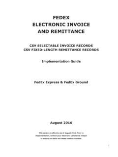 Fedex Electronic Invoice And Remittance Fedex Electronic Invoice And