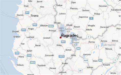 Pogradec Albania Map