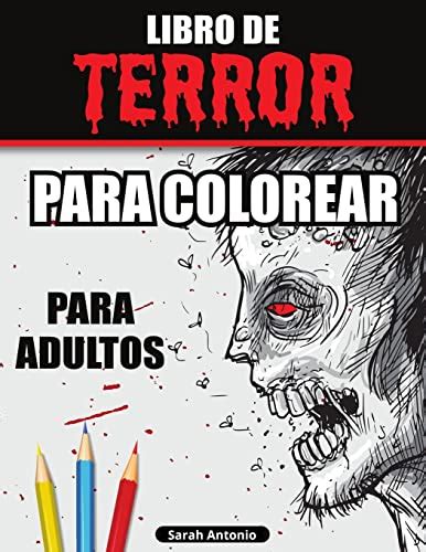 Libro De Terror Para Colorear Para Adultos Libro Para Colorear De