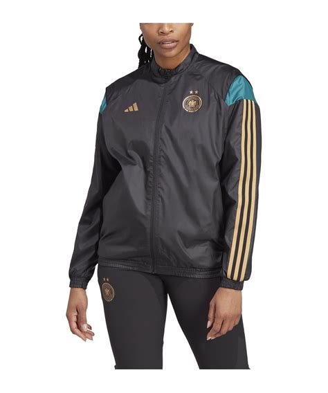 Adidas DFB Deutschland Prematch Jacke EM 2024 Schwarz