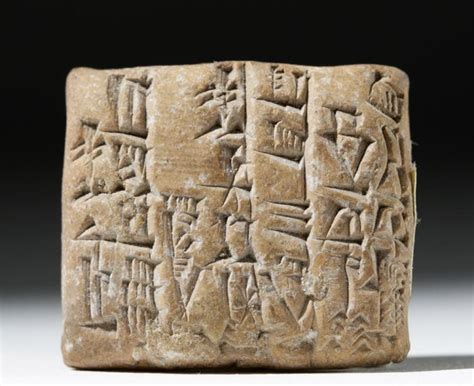 Sold Price: Mesopotamian Cuneiform Clay Tablet - Translated - January 3 ...