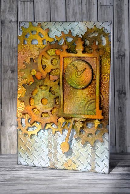 Crafting Ideas From Sizzix Uk Like Clockwork Steampunk Cards Cards