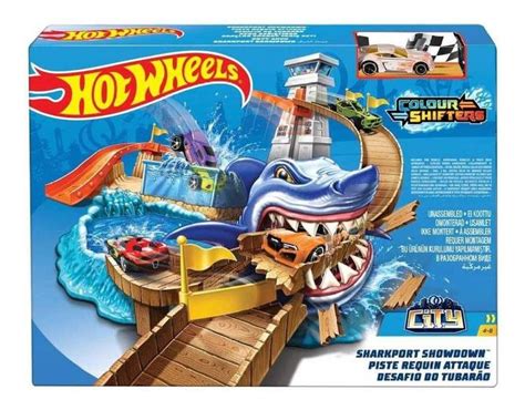 Pista Hot Wheels Color Shifters Ataque Do Tubarao Bgk Mattel Pistas Magazine Luiza