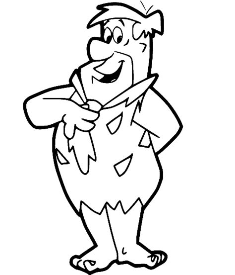 Disegni Da Colorare Di Fred Flintstone Che Salta Disegni Da Colorare