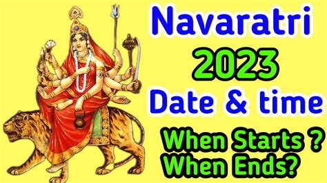 Navratri Kab Se Shuru Hai Shardiya Navratri 2023 Date Durga Puja