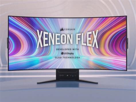 CORSAIR曲面に変形する45型有機ELディスプレイXENEON FLEX 45WQHD240 OLED エルミタージュ秋葉原