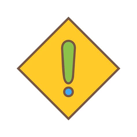 Caution Sign Vector Icon 24428563 Vector Art at Vecteezy