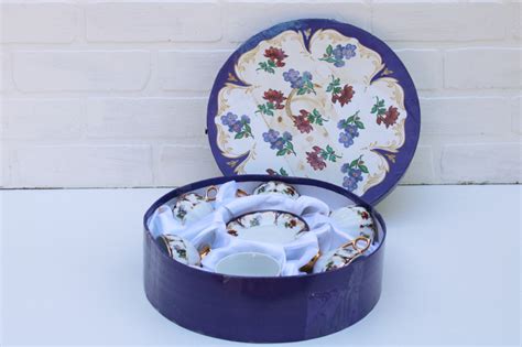 Yedi Porcelain Cups Saucers Never Used Classic Coffee Tea Set Floral W