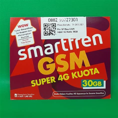 Jual Kartu Perdana Smartfren Gb Shopee Indonesia