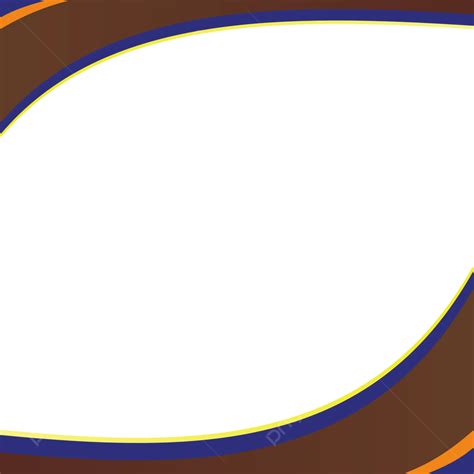 Header Footer Brown Wave For Design Vector Curve Headers Ppt Headers