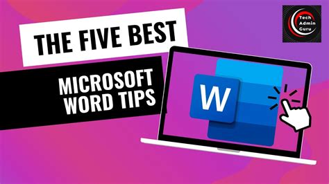 Microsoft Word Tips And Tricks Youtube