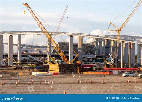 LA Rams Stadium Construction Site Editorial Photo | CartoonDealer.com ...