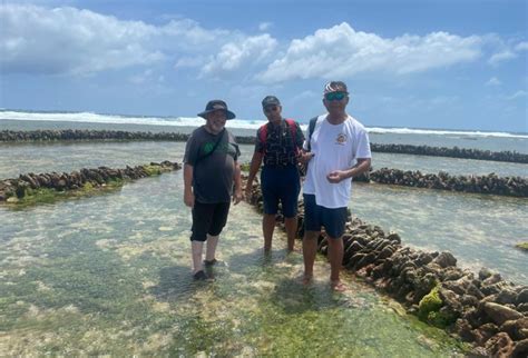 temaiku fish traps   eastern  point  tarawa kiribati