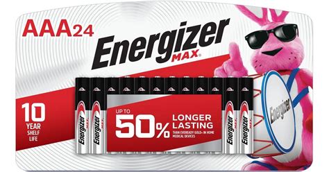 Energizer Max AAA 1.5V Alkaline Battery 24-Pack • Price