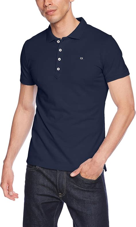 Diesel Mens Mens T Heal Polo Shirt In Navy L Diesel Uk