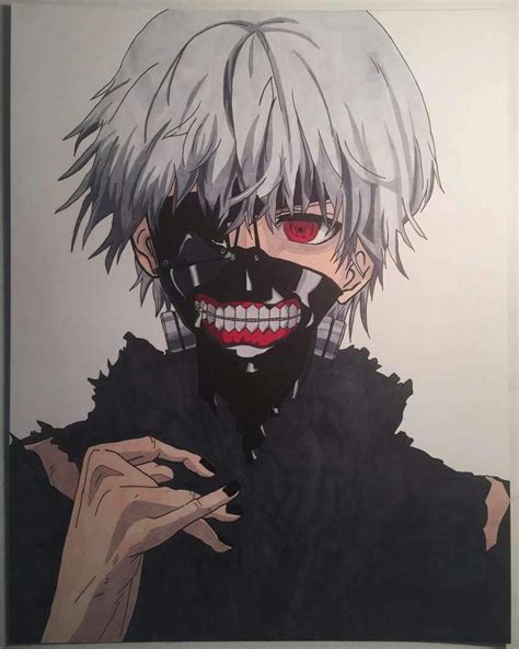 A Colour Drawing Of Kaneki Ken Anime Amino