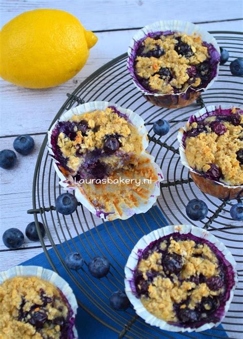 Havermout Muffins Met Bosbessen Laura S Bakery Recept Havermout