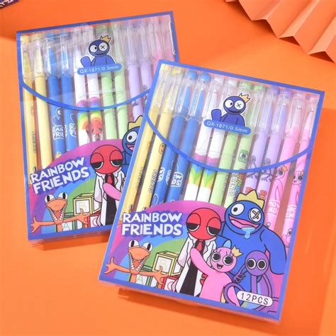 Stylos Gel De Dessin Anim Arc En Ciel Pour Enfants Fournitures De