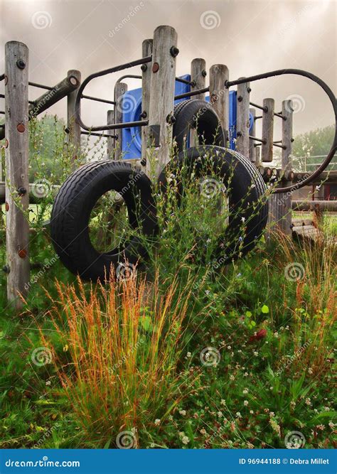 Abandoned Playground In Chernobyl Exclusion Zone, Ukraine Stock Photo ...