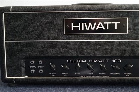 Hiwatt Custom Shop Dr103 100w Head Class Ab Made In England Kaufen Auf Ricardo