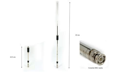 DIAMOND RH 770 Telescopic VHF UHF Walkie Antenna BNC Length 93 Cm