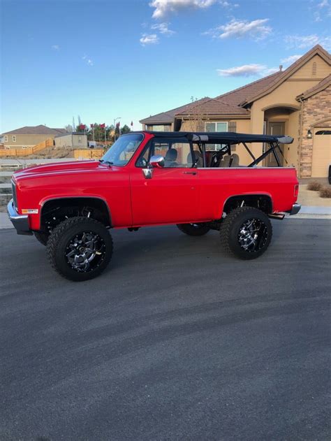 1984 Chevrolet K5 Blazer Suv Red 4wd Automatic For Sale Chevrolet K5