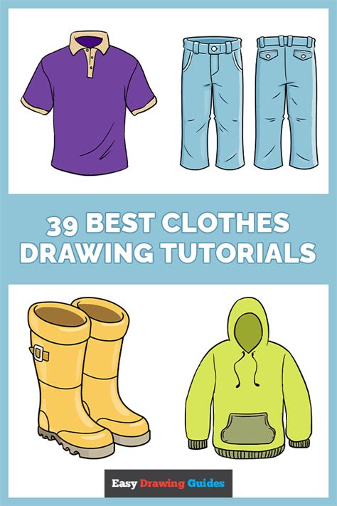 39 Easy Clothes Drawing Tutorials