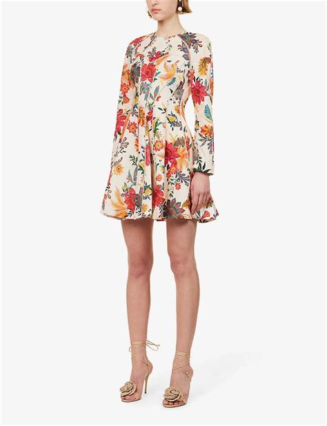 Ginger Floral Linen Midi Dress Endource