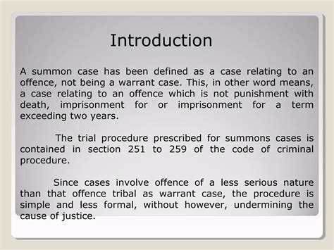 Trial Of Summon Cases By Magistrate Ppt