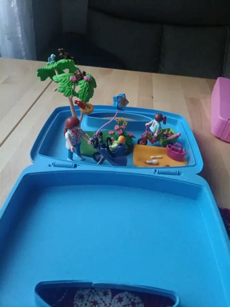 PLAYMOBIL SET MAMAN Avec Les Enfants Avec Valisette EUR 7 50 PicClick FR