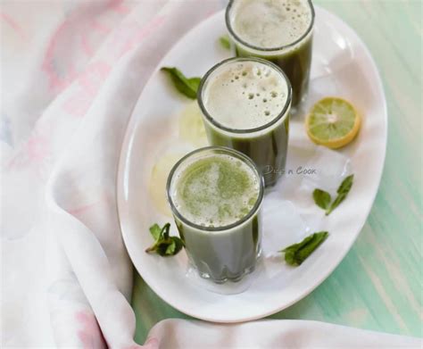 Cucumber Mint Drink - Juices - Pavithra from Dice n Cook